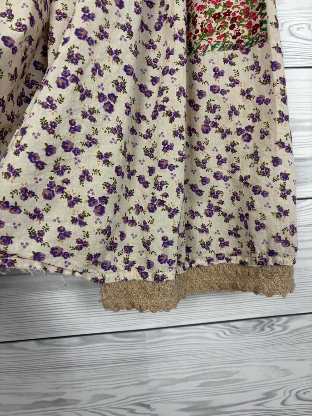 Natural Life floral boho patchwork mini dress size small - Picture 5 of 16